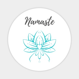 Namaste Lotus Magnet